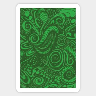 Emerald Green Chaos Sticker